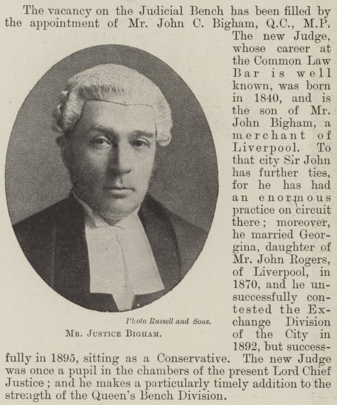 Mr. Justice Bigham von English Photographer