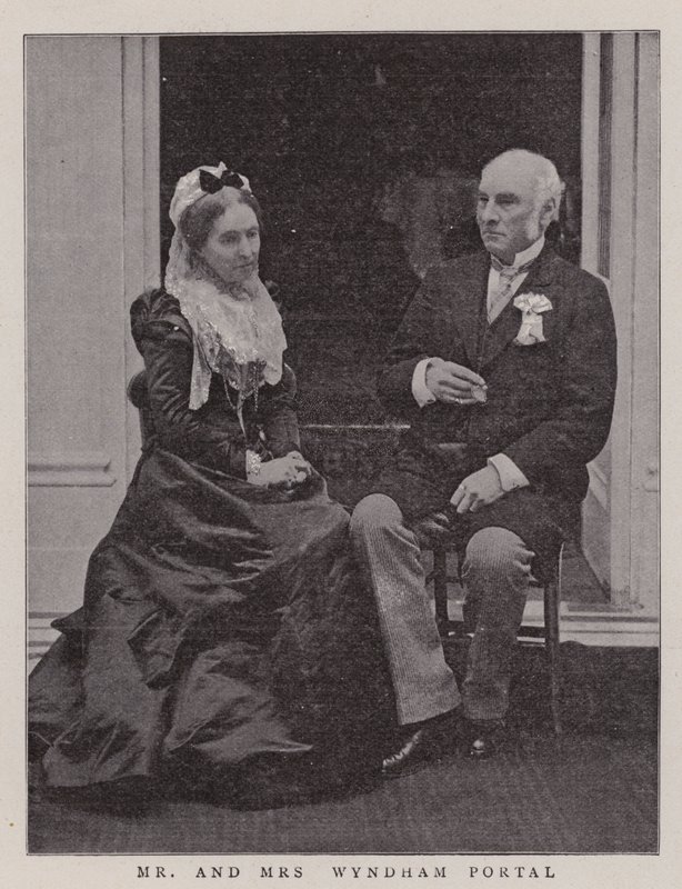 Herr und Frau Wyndham Portal von English Photographer