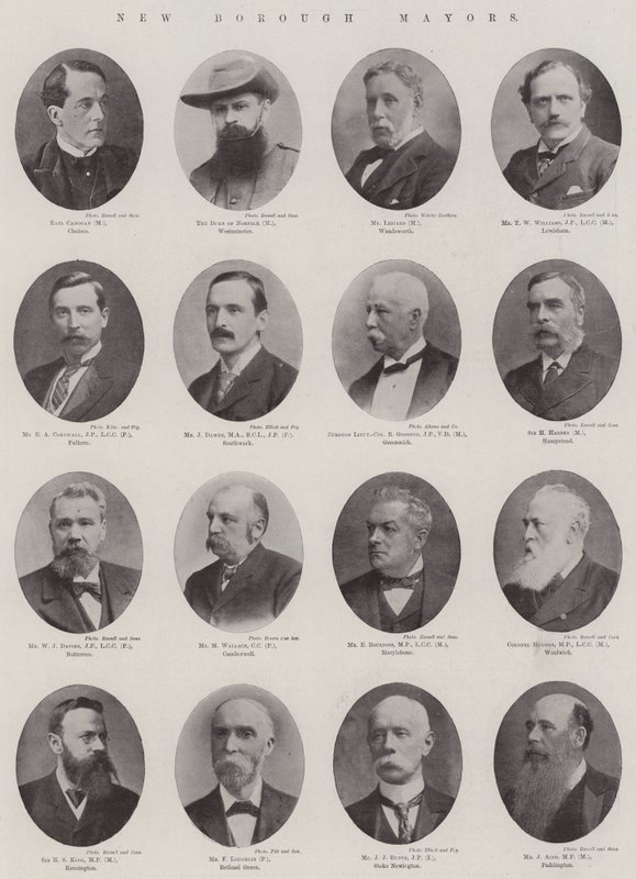Neue Bürgermeister der Stadtbezirke von English Photographer