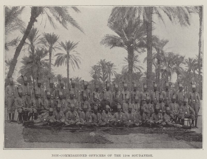 Unteroffiziere des 11. Sudanesen von English Photographer