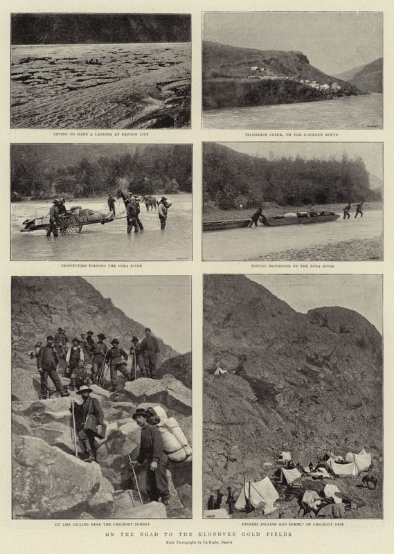 Auf dem Weg zu den Goldfeldern von Klondyke von English Photographer