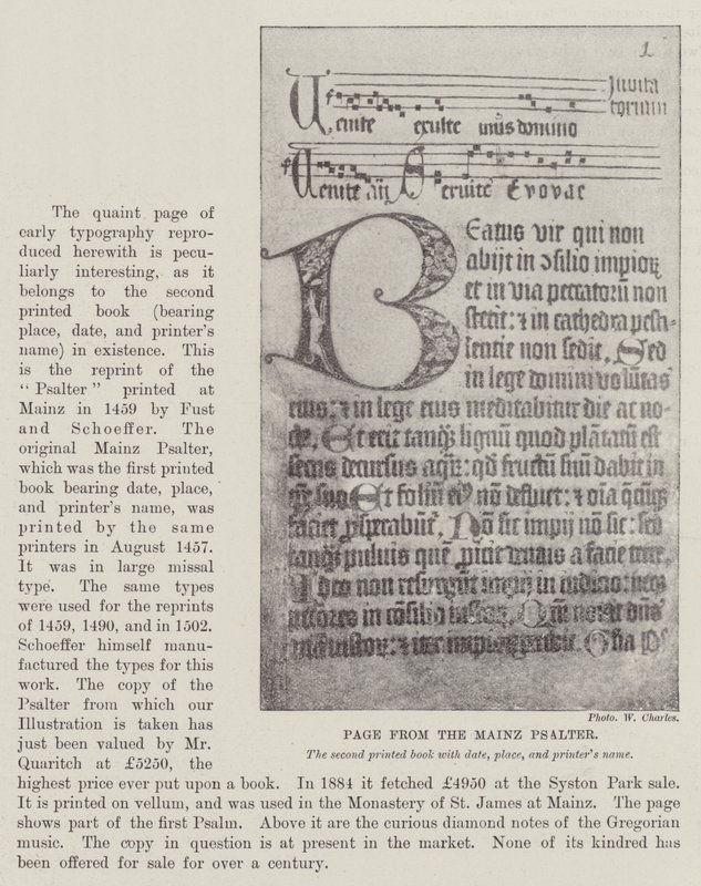 Seite aus dem Mainzer Psalter von English Photographer
