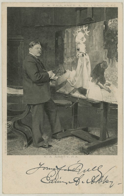 Porträt von Edwin Austin Abbey von English Photographer