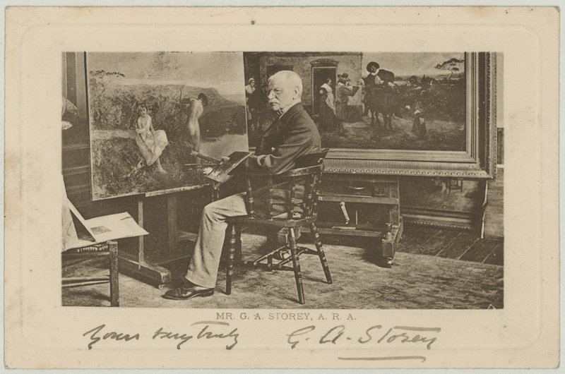 Porträt von G A Storey von English Photographer