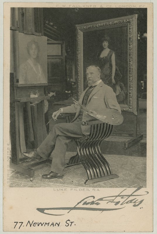 Porträt von Luke Fildes von English Photographer