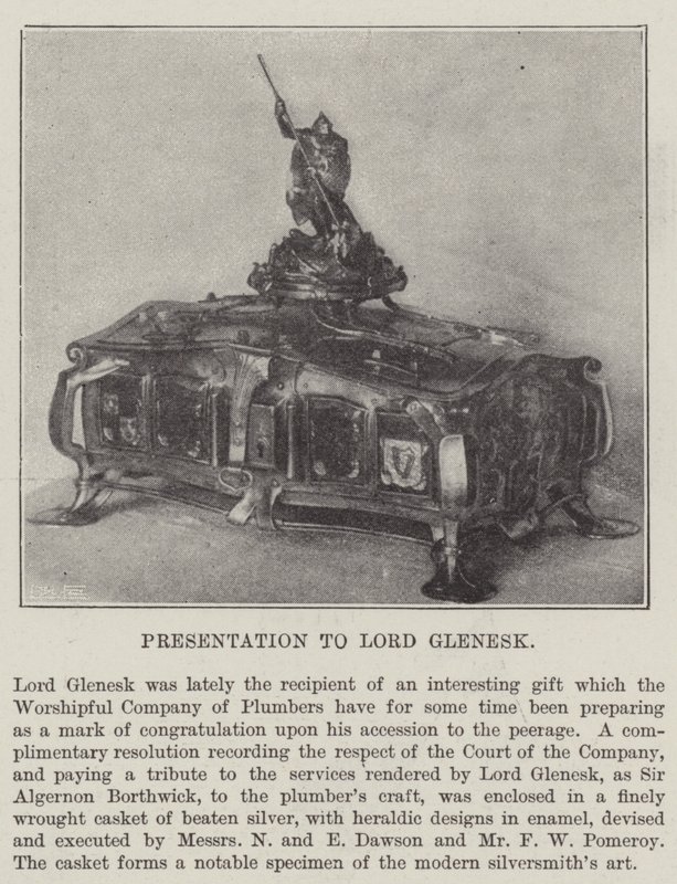 Übergabe an Lord Glenesk von English Photographer