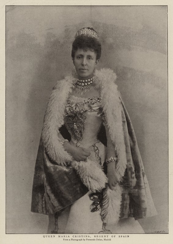 Königin Maria Cristina, Regentin von Spanien von English Photographer