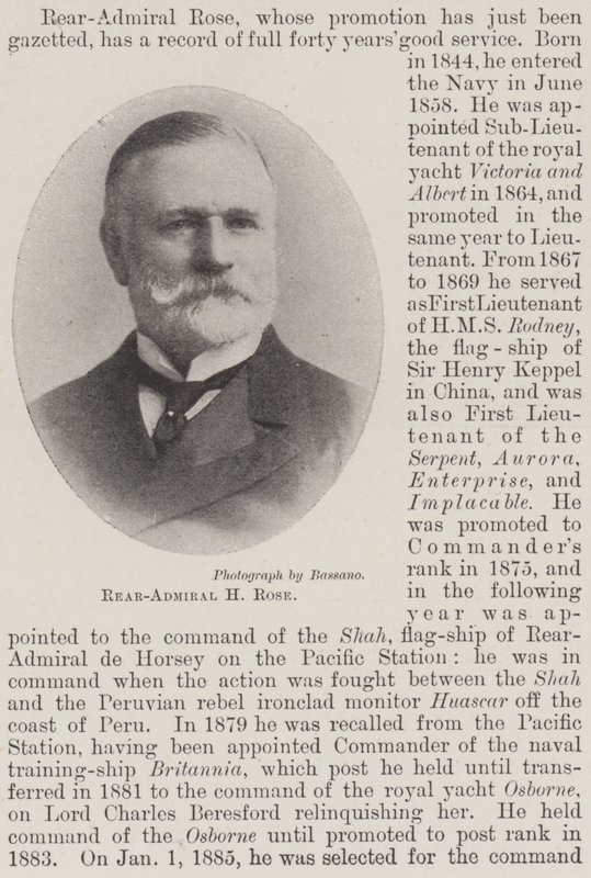 Vizeadmiral H. Rose von English Photographer