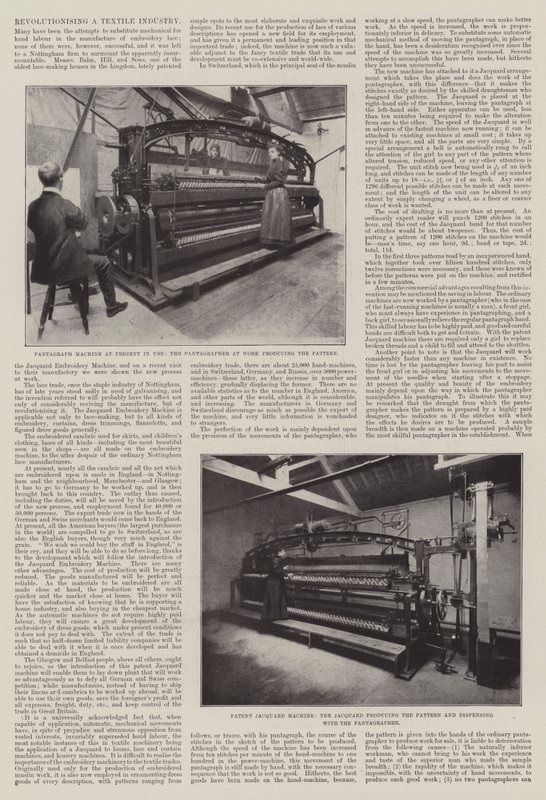 Revolutionierung einer Textilindustrie von English Photographer