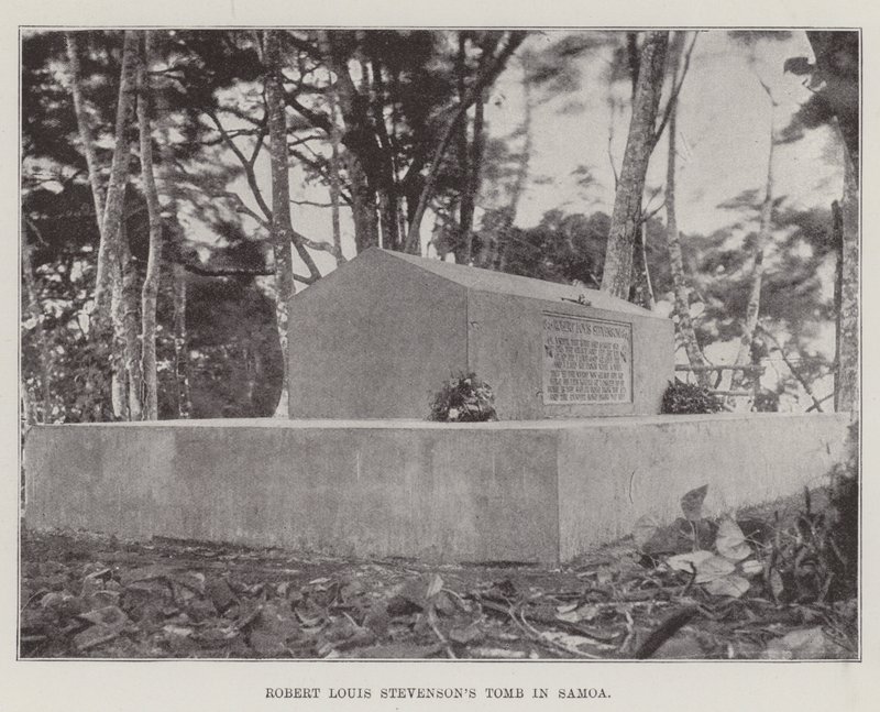 Robert Louis Stevensons Grab in Samoa von English Photographer