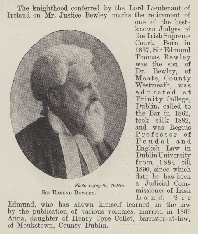 Sir Edmund Bewley von English Photographer