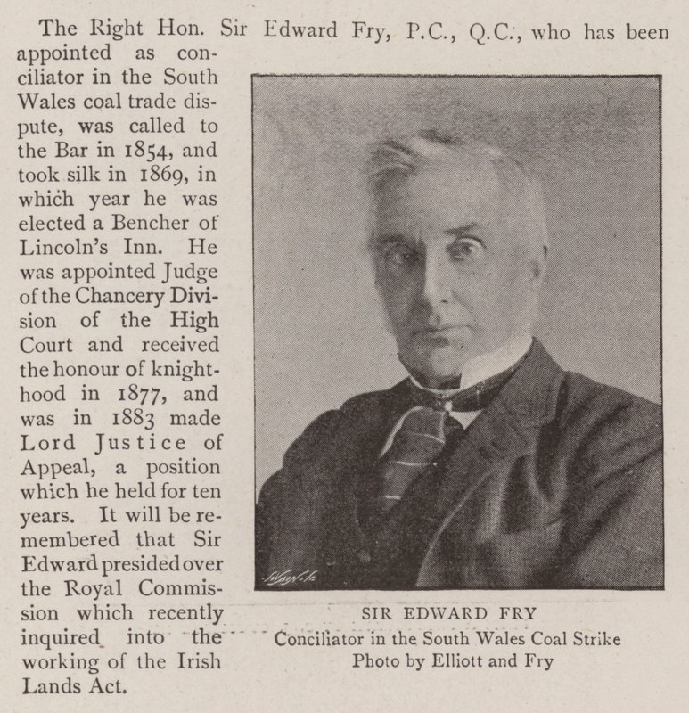 Sir Edward Fry von English Photographer