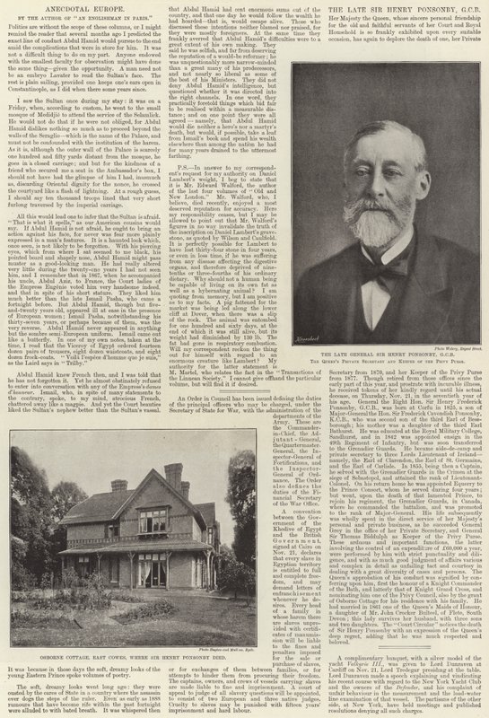 Sir Henry Ponsonby von English Photographer