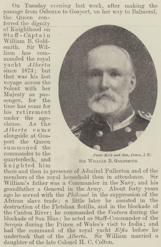 Sir William B. Goldsmith von English Photographer