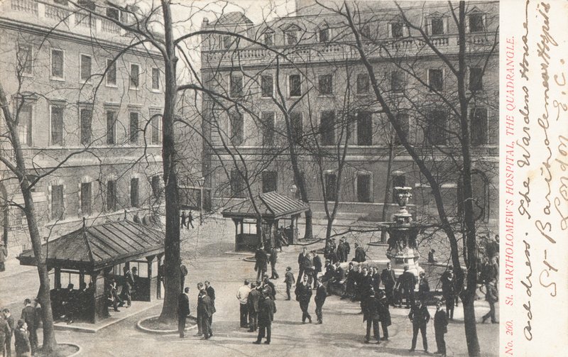 St. Bartholomews Hospital und der Quadrangle von English Photographer