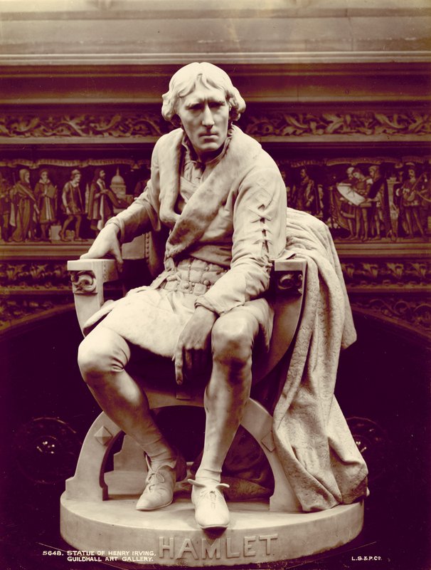 Statue von Henry Irving von English Photographer