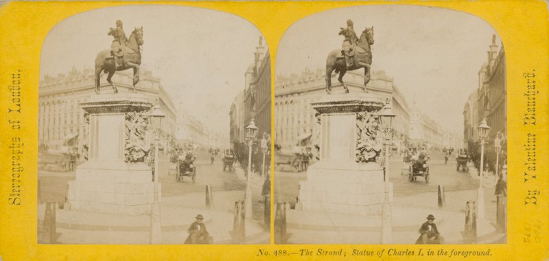 Stereoskopisches Bild von Charing Cross von English Photographer