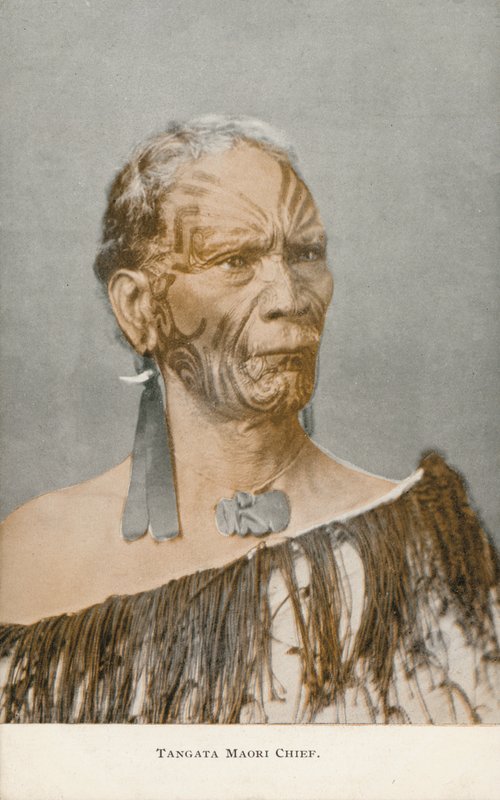 Tangata Maori Häuptling von English Photographer