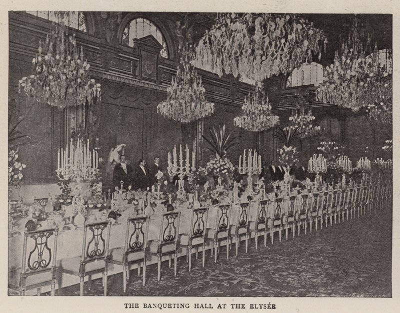 Der Bankettsaal im Élysée von English Photographer