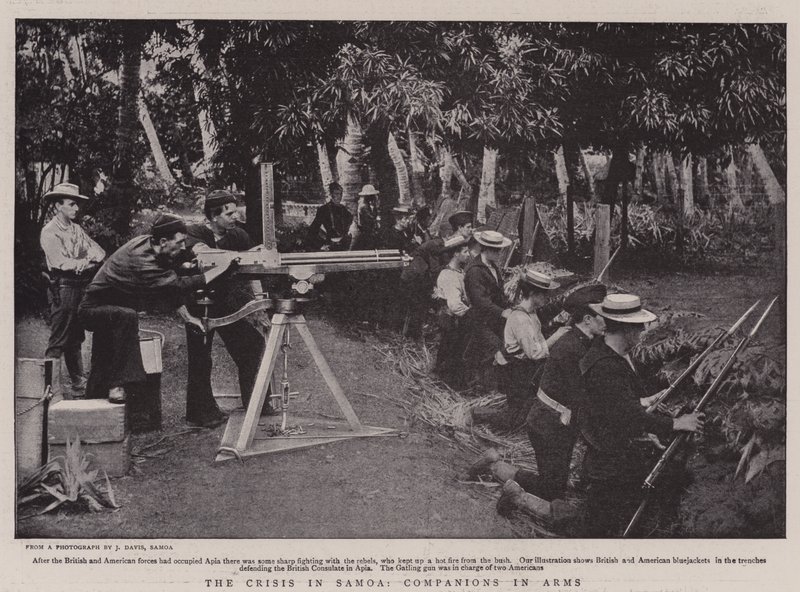 Die Krise in Samoa, Waffenbrüder von English Photographer