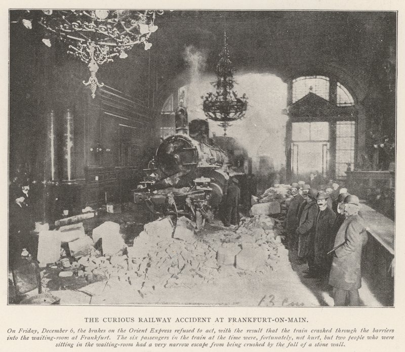 Der merkwürdige Eisenbahnunfall in Frankfurt am Main von English Photographer