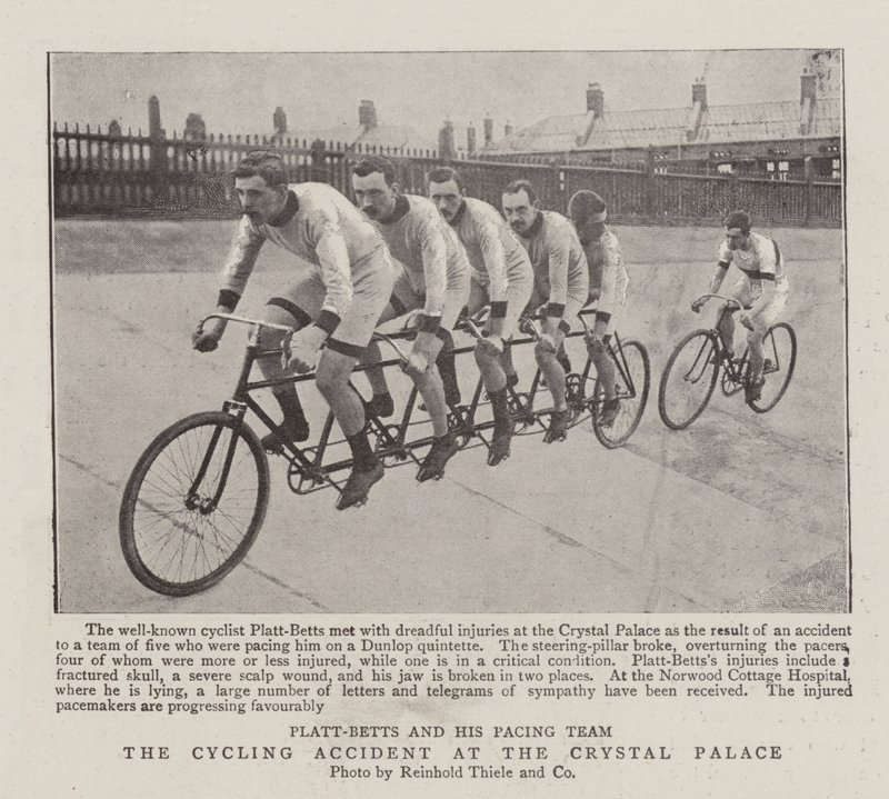 Der Fahrradunfall im Crystal Palace von English Photographer