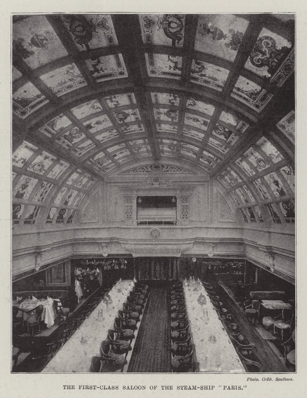 Der Erste-Klasse-Salon des Dampfschiffs Paris von English Photographer