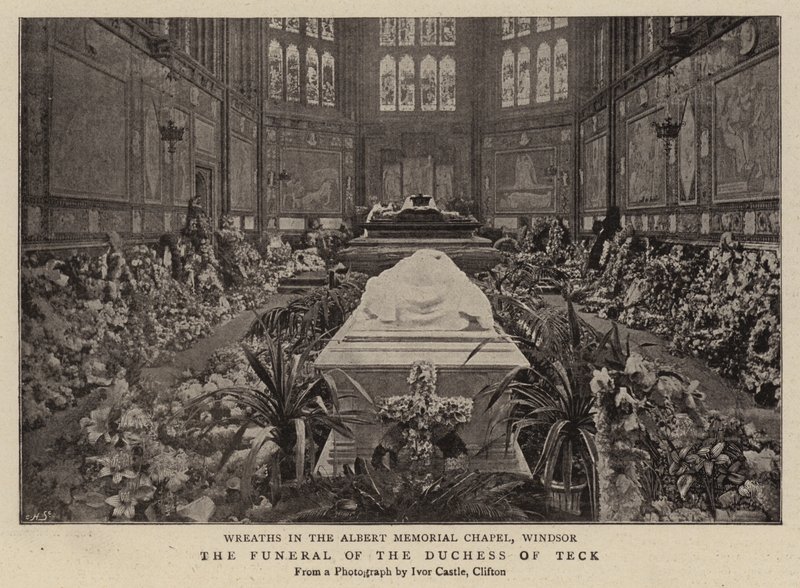Die Beerdigung der Herzogin von Teck von English Photographer