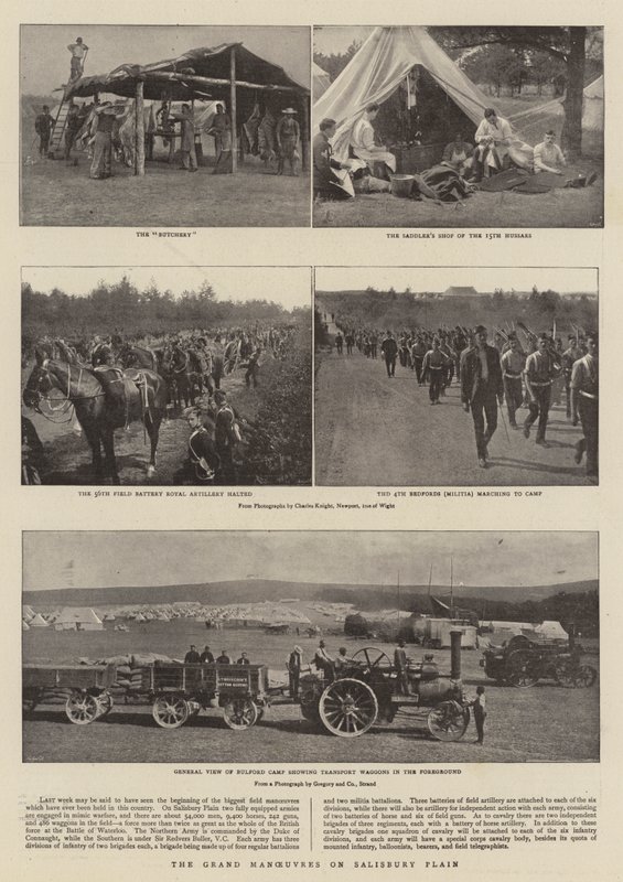 Die großen Manöver auf der Salisbury-Ebene von English Photographer