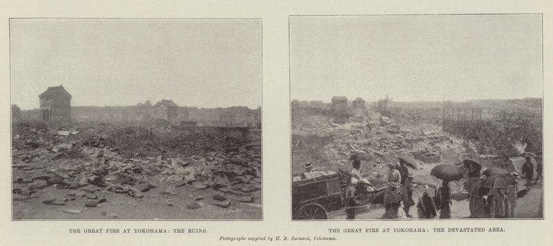 Das große Feuer in Yokohama von English Photographer