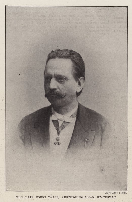 Der verstorbene Graf Taafe, österreichisch-ungarischer Staatsmann von English Photographer