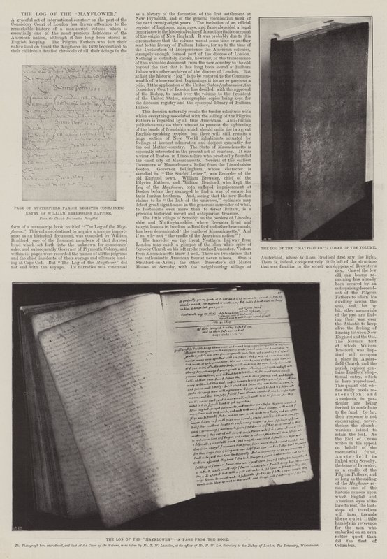 Das Logbuch der Mayflower von English Photographer