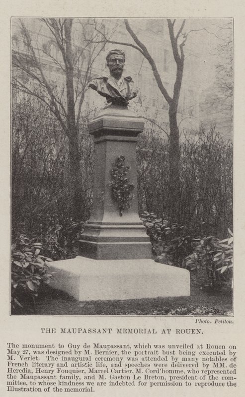 Das Maupassant-Denkmal in Rouen von English Photographer