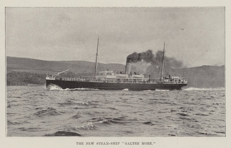 Das neue Dampfschiff Galtee More von English Photographer