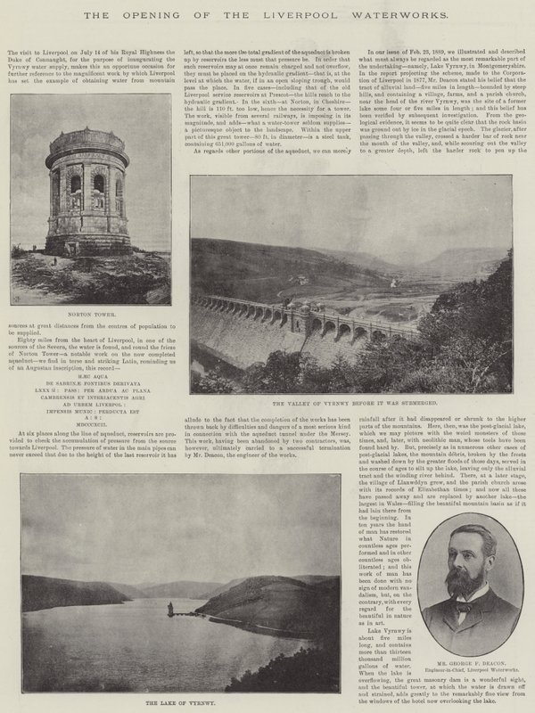 Die Eröffnung der Liverpool Waterworks von English Photographer
