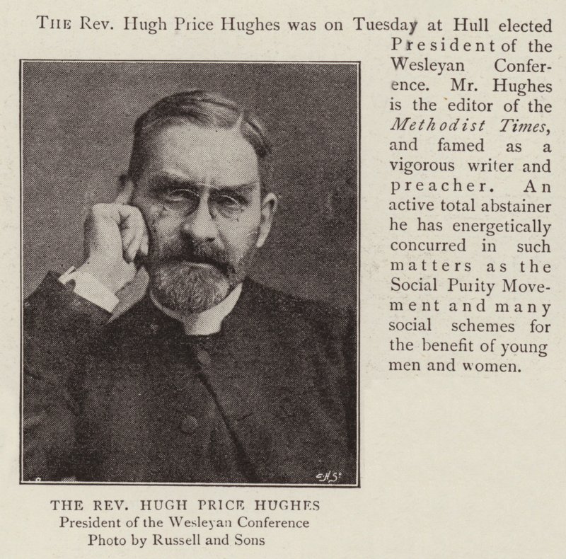 Der Reverend Hugh Price Hughes von English Photographer