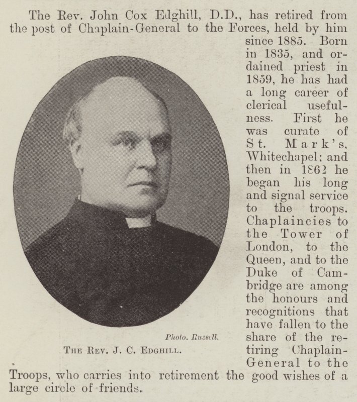 Der Reverend J C Edghill von English Photographer