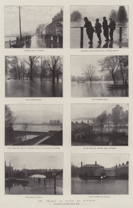 Die Themse bei Hochwasser in Windsor von English Photographer