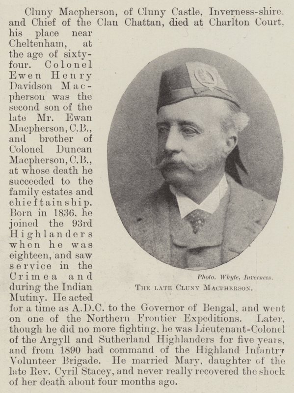 Der verstorbene Cluny Macpherson von English Photographer