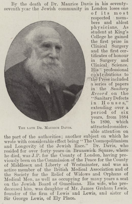 Der verstorbene Dr. Maurice Davis von English Photographer