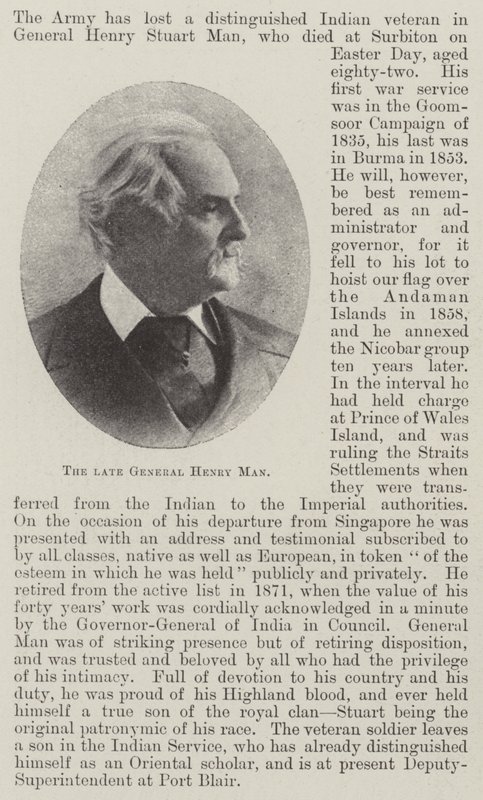 Der verstorbene General Henry Man von English Photographer