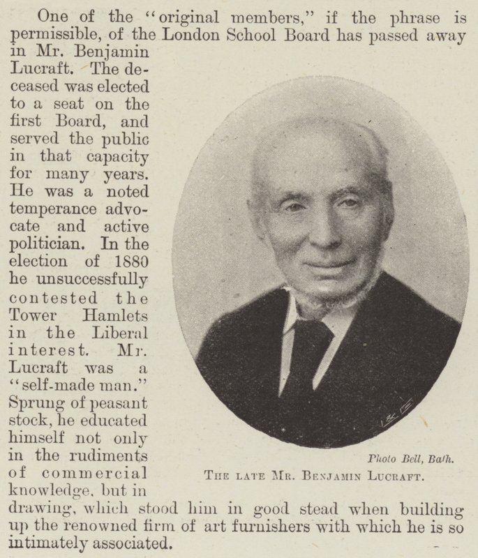 Der verstorbene Mr. Benjamin Lucraft von English Photographer