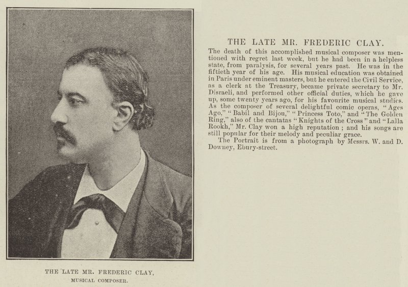 Der verstorbene Herr Frederic Clay, Musikalischer Komponist von English Photographer