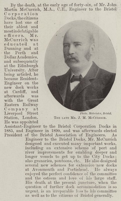 Der verstorbene Herr J M McCurrich von English Photographer
