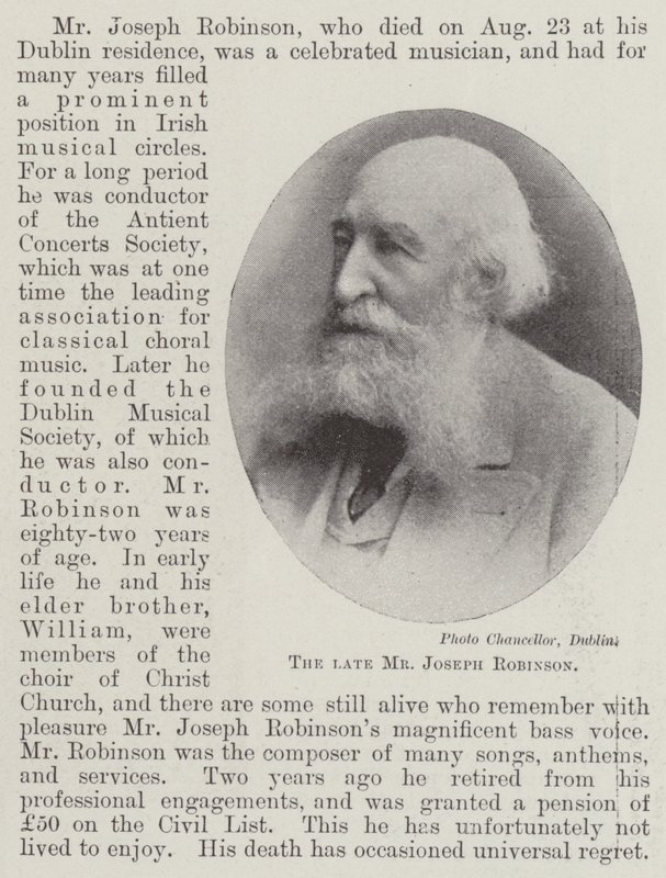 Der verstorbene Mr. Joseph Robinson von English Photographer