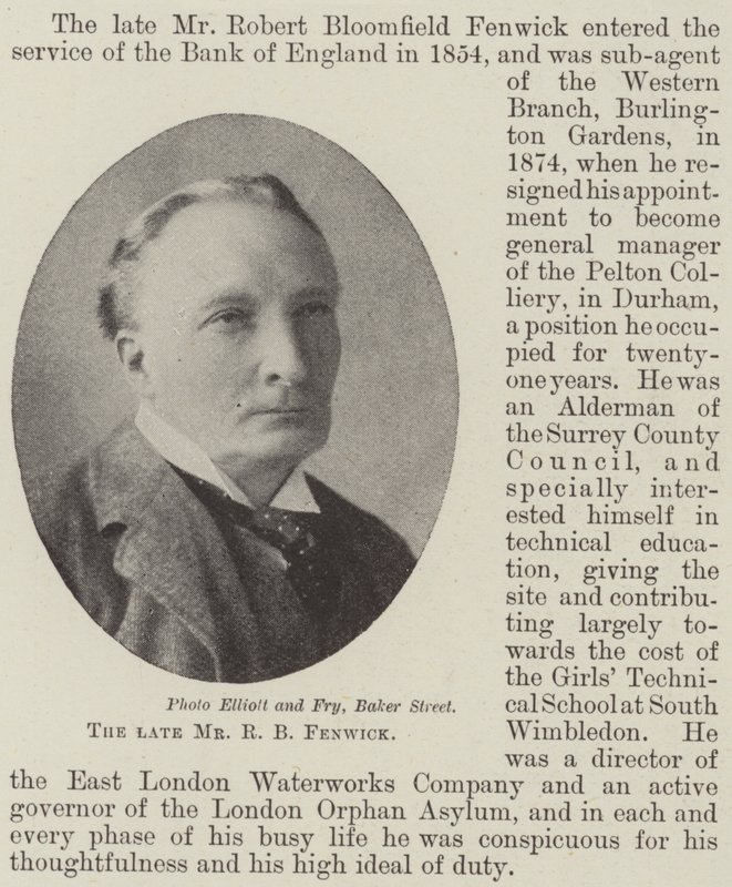 Der verstorbene Mr. R. B. Fenwick von English Photographer