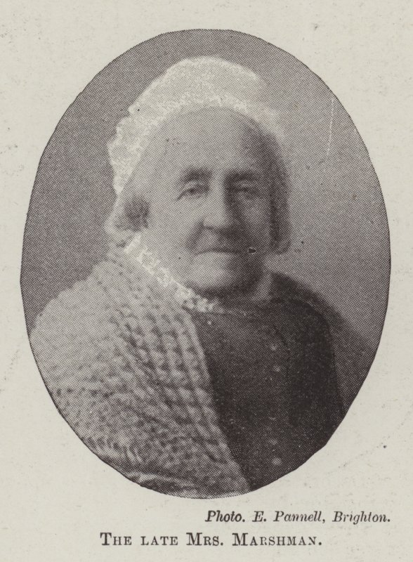 Die verstorbene Mrs Marshman von English Photographer