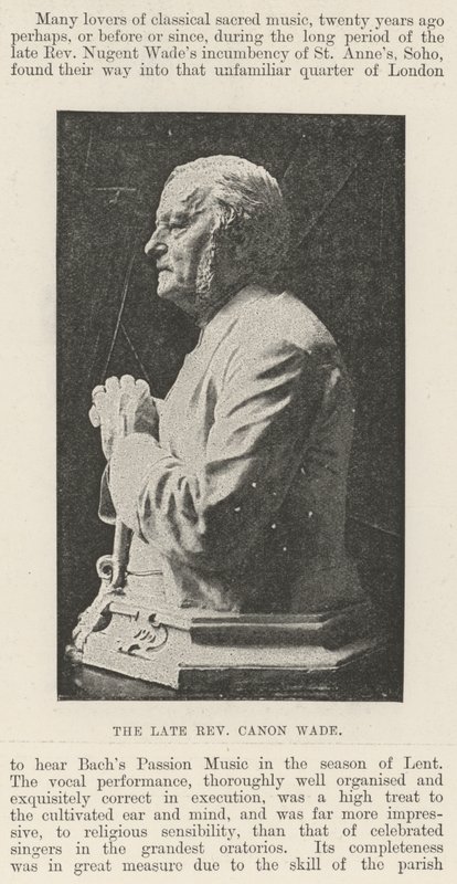 Der verstorbene Reverend Canon Wade von English Photographer