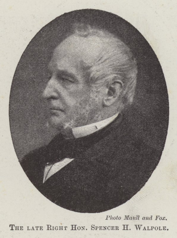 Der verstorbene Right Honourable Spencer H. Walpole von English Photographer