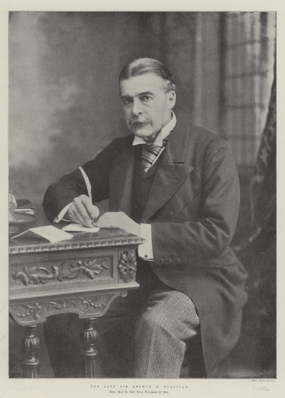 Der verstorbene Sir Arthur S Sullivan von English Photographer